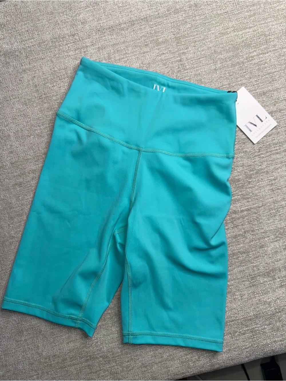 IVL Collective High-Rise Biker Shorts Teal Size 4 NWT